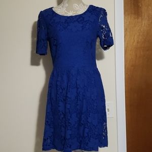 Blue Lace short dress